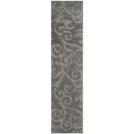 Safavieh 2 ft. 3 in. x 17 ft. Shag Power Loomed Runner Area Rug, Grey SG455-8013-217